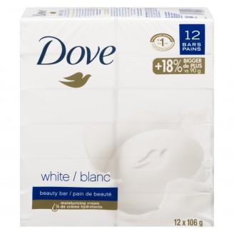 Dove Beauty Bar with Deep Moisture Original Bars, 12 Pack x 106 g